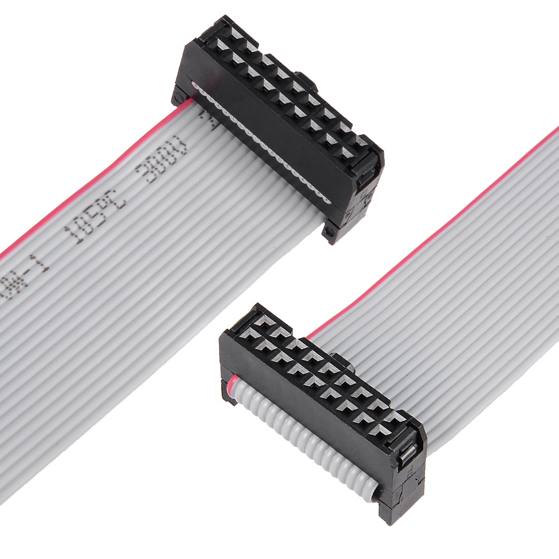 uxcell Uxcell IDC 18 Pins Connector Flat Ribbon Cable Female Connector Length 30cm 2.54mm Pitch,5pcs