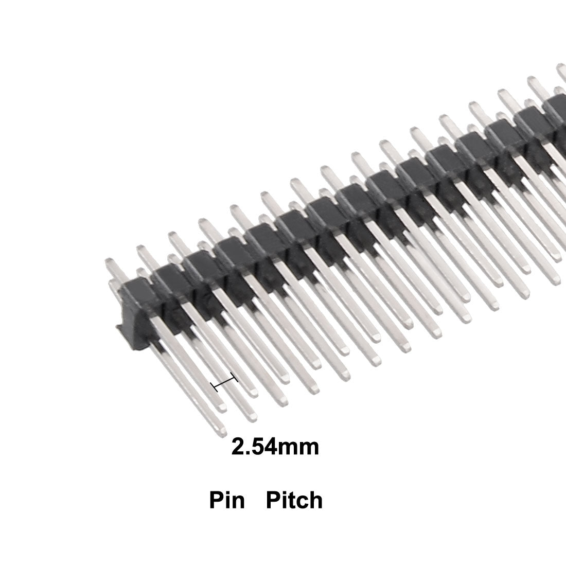 Harfington 5Pcs 2.54mm Pitch 40-Pin 19mm Length Double Row Straight Connector Pin Header Strip for Arduino Prototype Shield