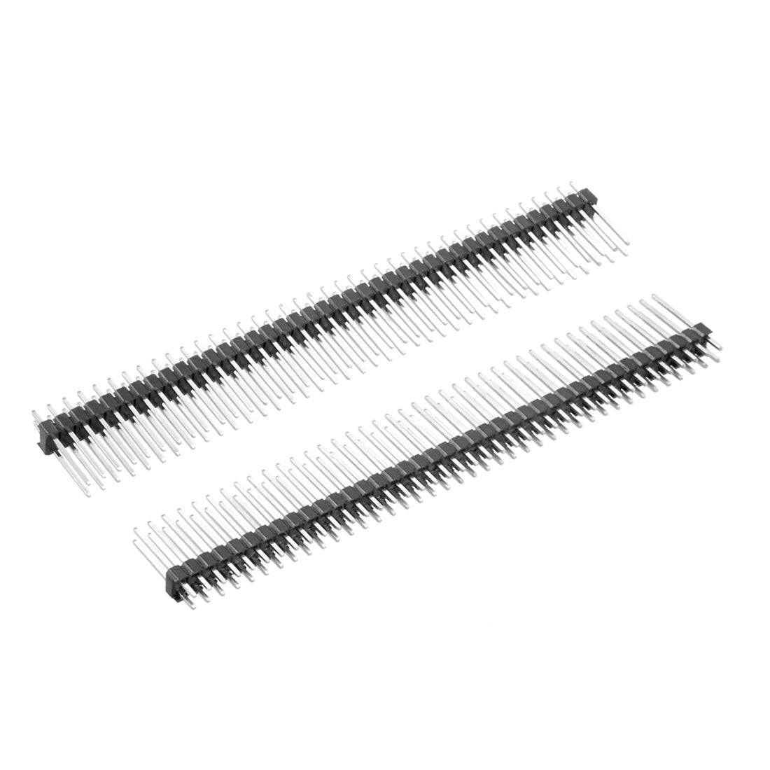 Harfington 5Pcs 2.54mm Pitch 40-Pin 19mm Length Double Row Straight Connector Pin Header Strip for Arduino Prototype Shield