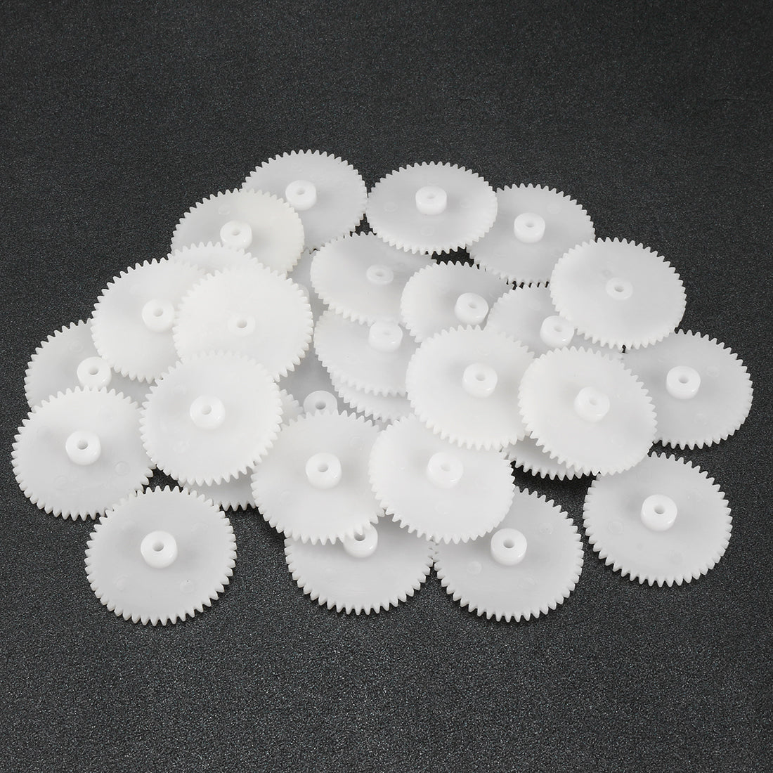 uxcell Uxcell 30Pcs 482A Plastic Gear Accessories with 48 Teeth for DIY Car Robot Motor