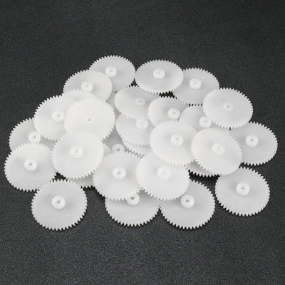 Harfington Uxcell 30Pcs 482A Plastic Gear Accessories with 48 Teeth for DIY Car Robot Motor