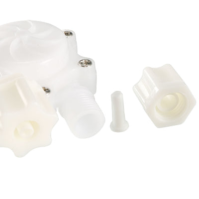 Harfington Uxcell 1/4" Hall Effect Water Flow Sensor Switch Flowmeter Fluid Meter DC5V 0.15-1.5L/min SEN-HW06W