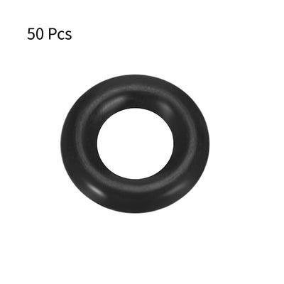 Harfington Uxcell O-Rings Nitrile Rubber 2mm x 4mm x 1mm Seal Rings Sealing Gasket 50pcs