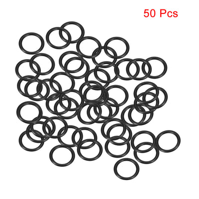 Harfington Uxcell O-Rings Nitrile Rubber 5mm x 7mm x 1mm Seal Rings Sealing Gasket 50pcs