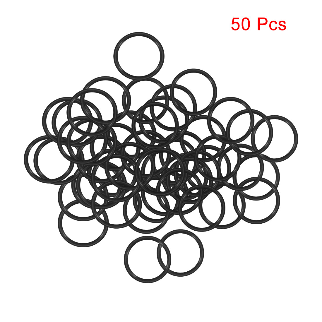 uxcell Uxcell O-Rings Nitrile Rubber 6mm x 8mm x 1mm Seal Rings Sealing Gasket 50pcs