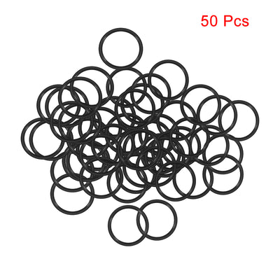 Harfington Uxcell O-Rings Nitrile Rubber 6mm x 8mm x 1mm Seal Rings Sealing Gasket 50pcs