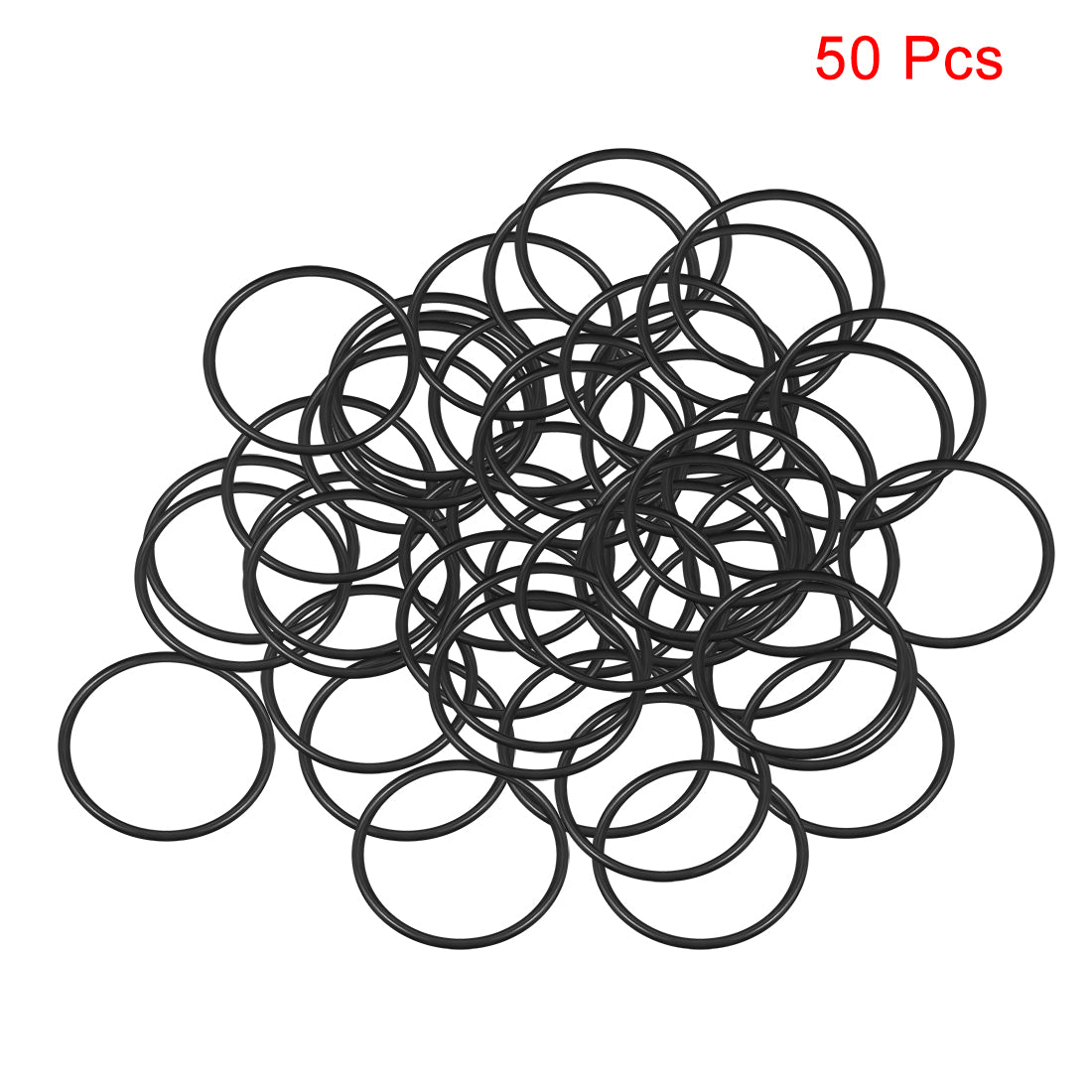 uxcell Uxcell O-Rings Nitrile Rubber 16mm x 18mm x 1mm Seal Rings Sealing Gasket 50pcs