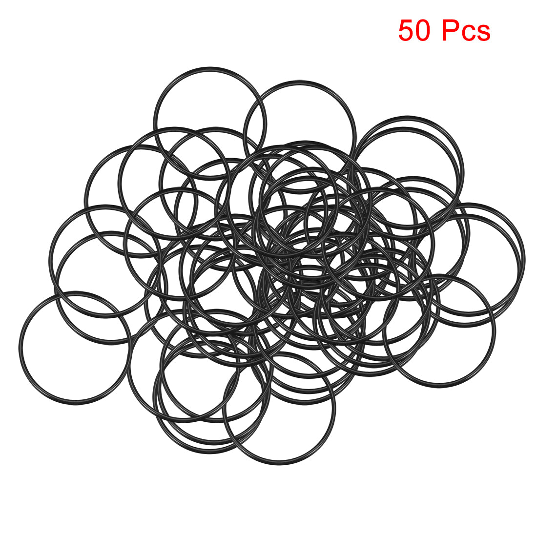 uxcell Uxcell O-Rings Nitrile Rubber 19mm x 21mm x 1mm Seal Rings Sealing Gasket 50pcs