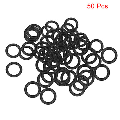 Harfington Uxcell O-Rings Nitrile Rubber 6mm x 10mm x 2mm Seal Rings Sealing Gasket 50pcs