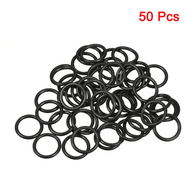 Harfington Uxcell O-Rings Nitrile Rubber 15mm x 19mm x 2mm Seal Rings Sealing Gasket 50pcs