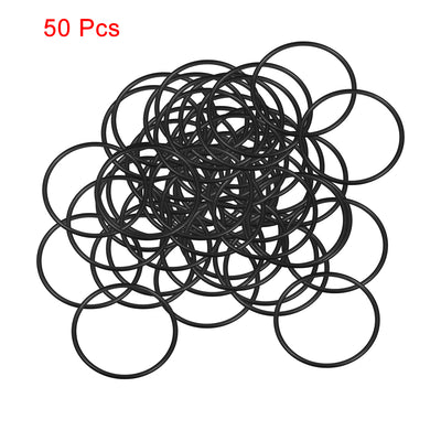Harfington Uxcell O-Rings Nitrile Rubber 29mm x 33mm x 2mm Seal Rings Sealing Gasket 50pcs