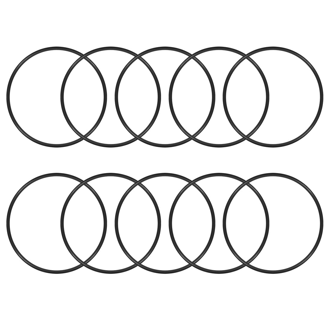 uxcell Uxcell O-Rings Nitrile Rubber 50mm x 54mm x 2mm Seal Rings Sealing Gasket 10pcs