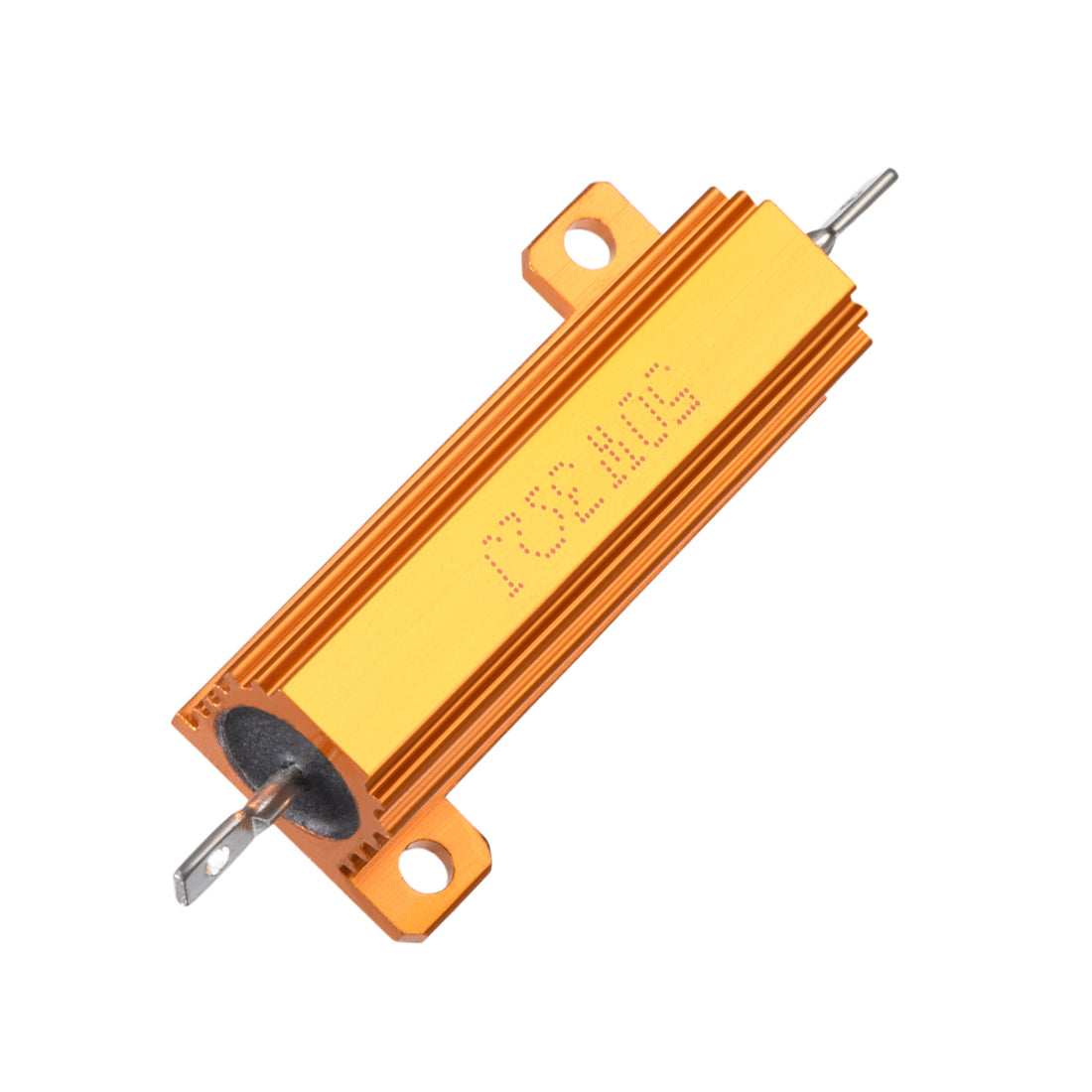 uxcell Uxcell 50W 3 Ohm 5% Aluminum Housing Resistor Screw  Chassis Mounted Aluminum Case Wirewound Resistor Load Resistors Gold Tone 2pcs