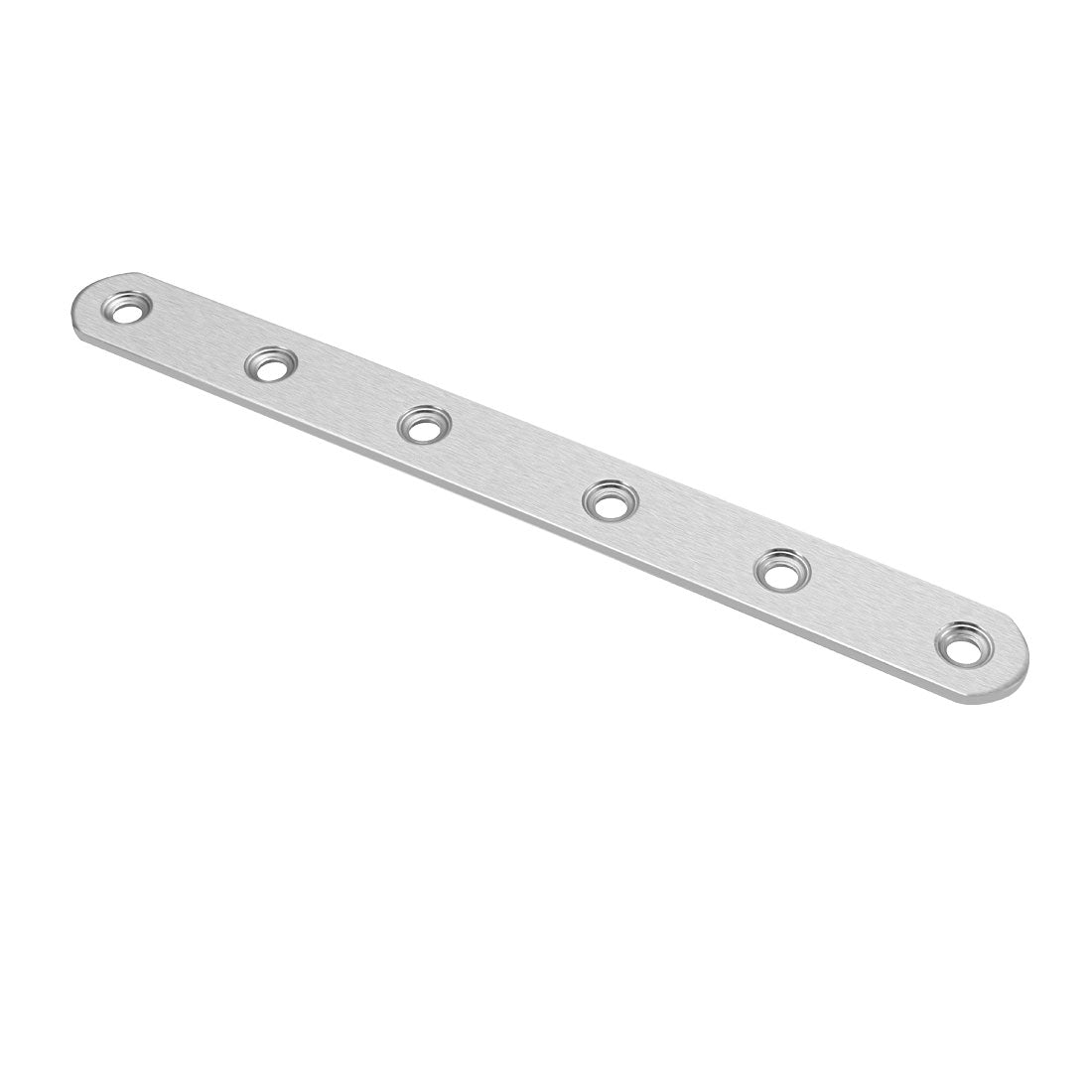 uxcell Uxcell Flat Stainless Steel Repair Mending Fixing Plate Brackets,197mmx20mm,8pcs