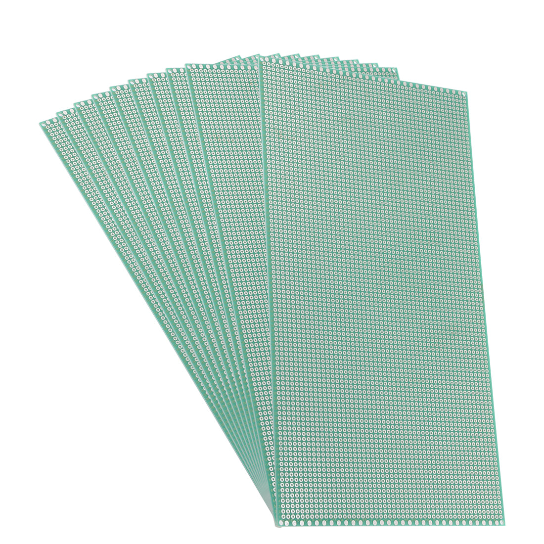 Harfington 13x25cm Single Sided Universal Printed Circuit Board for DIY Soldering 10pcs