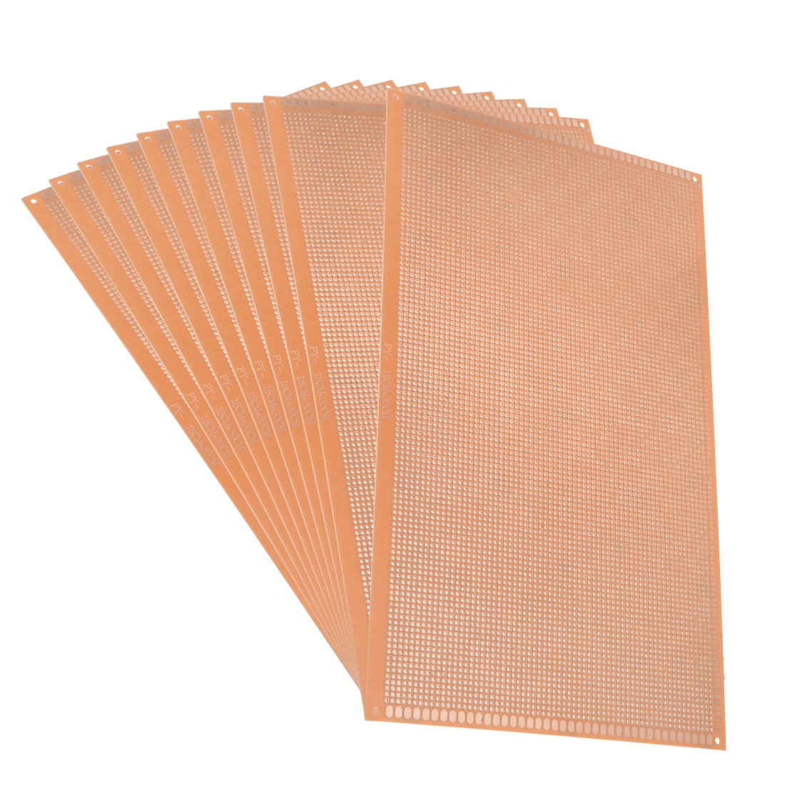 Harfington 18x30cm Single Side Universal Paper Printed Circuit Board for DIY Soldering 10pcs