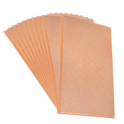 Harfington 18x30cm Single Side Universal Paper Printed Circuit Board for DIY Soldering 10pcs