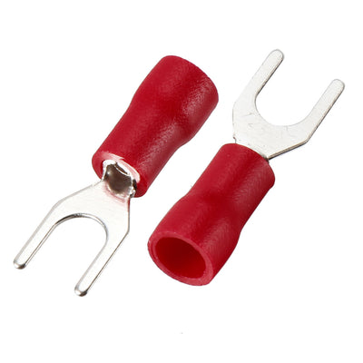 Harfington 1000PCS SV1.25-4S Insulated Fork Spade Wire Connector Electrical Crimp Terminal for 22-16AWG