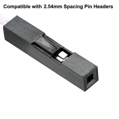 Harfington Uxcell Female to Female 1P Jumper Wire 2.54mm Pitch Ribbon Cable Breadboard DIY 21.3cm Long 50pcs