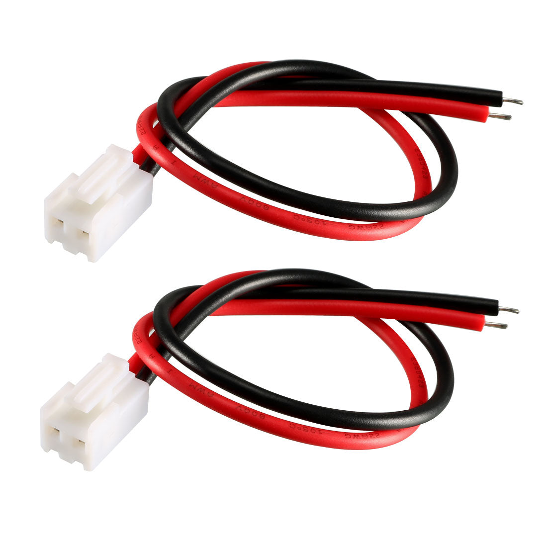 Harfington 15pcs 3.96mm Pitch Female Connector pole Header Wire Line 2P 20cm long