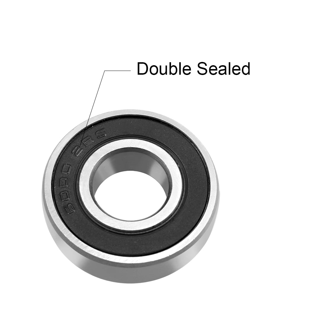 Harfington Deep Groove Ball Bearing 6000-2RS Double Sealed, 10mmx26mmx8mm Chrome Steel Bearings