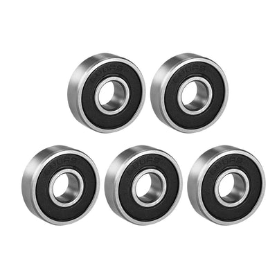 Harfington Uxcell Deep Groove Ball Bearing Metric Single Sealed Chrome Steel P0 Z2
