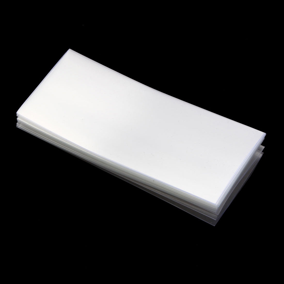 uxcell Uxcell PVC Heat Shrink Tubing 29.5mm Flat Width Pre Cut Heat Shrink Wrap Tube for 18650 72mm Length Clear 20pcs