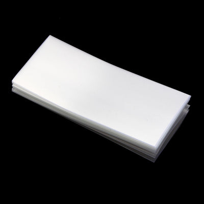 Harfington Uxcell PVC Heat Shrink Tubing 29.5mm Flat Width Pre Cut Heat Shrink Wrap Tube for 18650 72mm Length Clear 20pcs