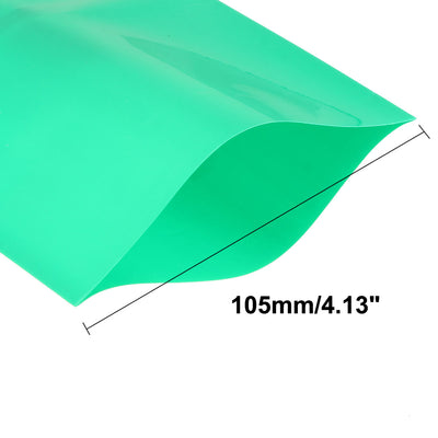 Harfington Uxcell PVC Heat Shrink Tubing 105mm Flat Width Heat Shrink Wrap Tube for 18650 Power Supplies 1 Meter Length, Green