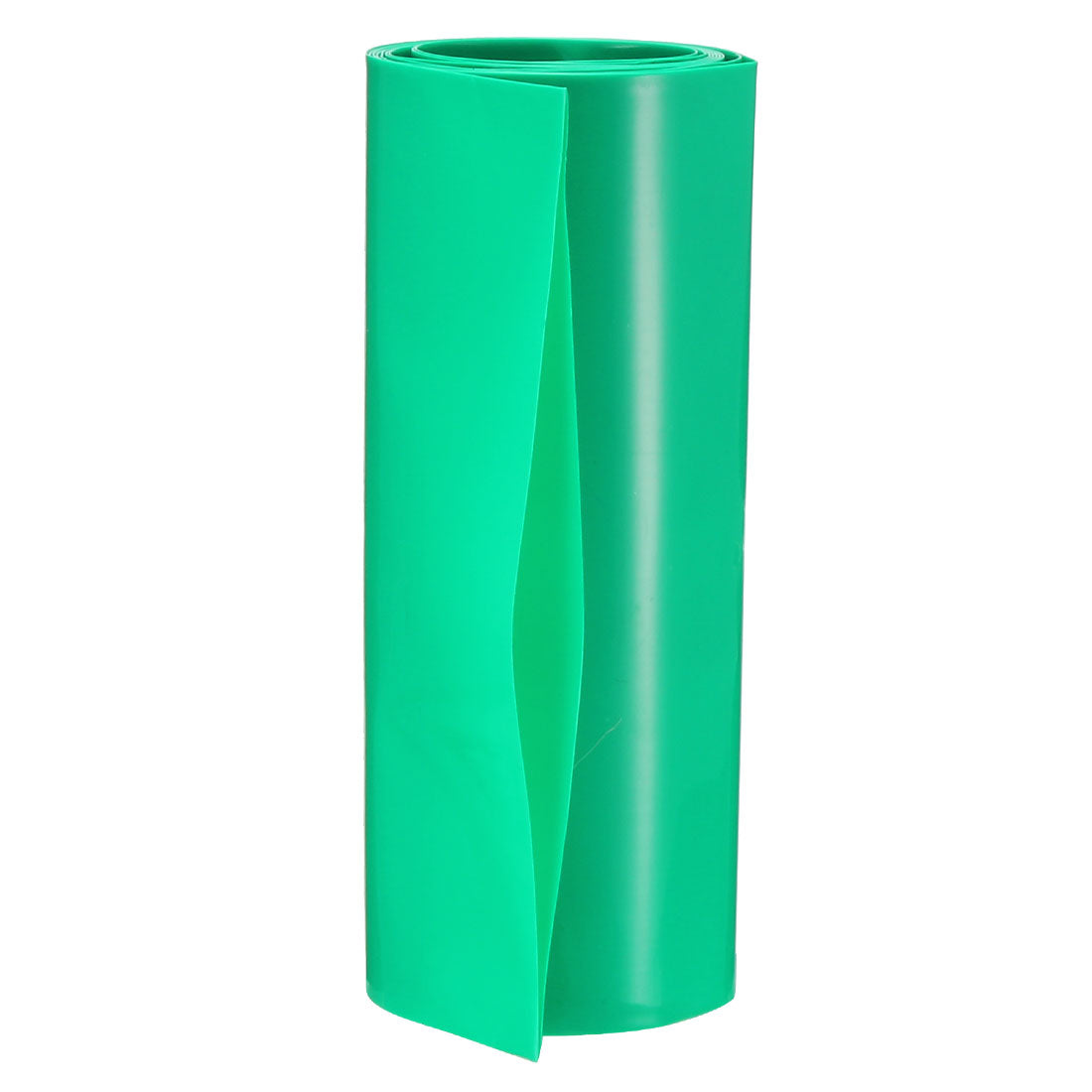 uxcell Uxcell PVC Heat Shrink Tubing 105mm Flat Width Heat Shrink Wrap Tube for 18650 Power Supplies 1 Meter Length, Green