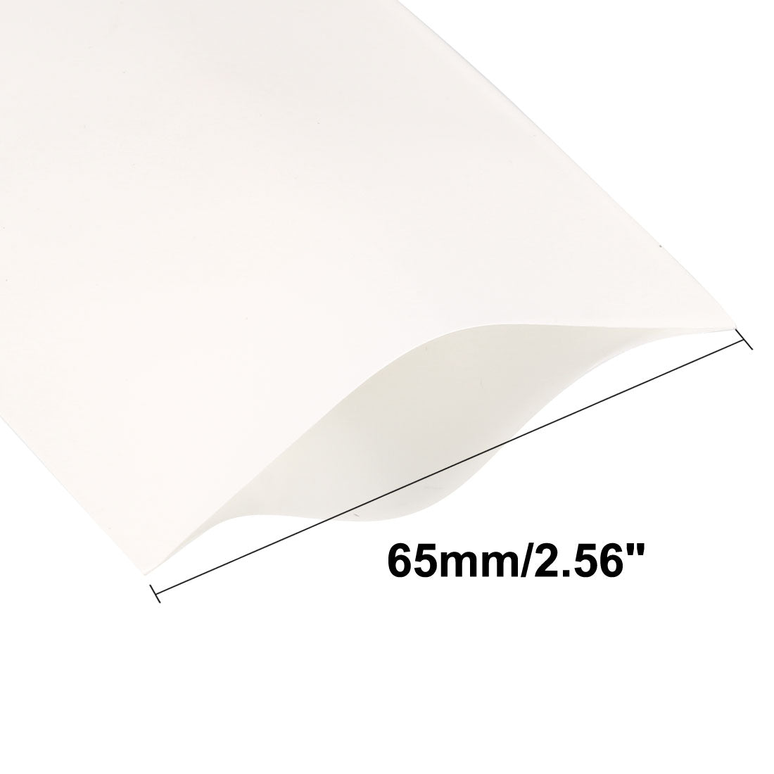 uxcell Uxcell PVC Heat Shrink Tubing 65mm Flat Width Heat Shrink Wrap Tube for AA Power Supplies 5 Meters Length, White