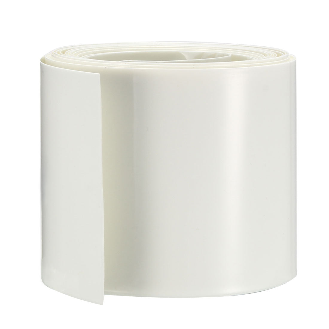 uxcell Uxcell PVC Heat Shrink Tubing 65mm Flat Width Heat Shrink Wrap Tube for AA Power Supplies 5 Meters Length, White