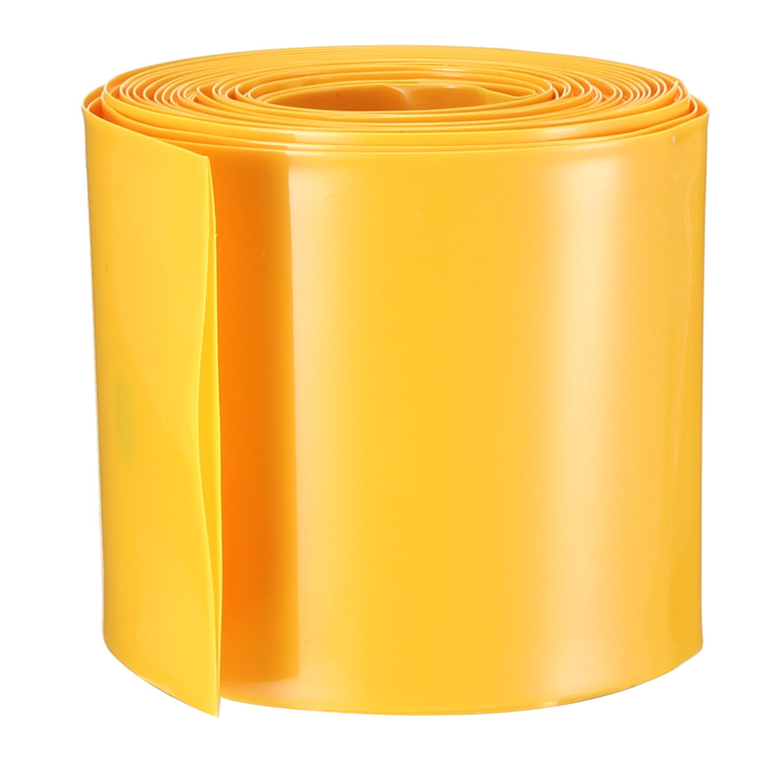 uxcell Uxcell PVC Heat Shrink Tubing 56mm Flat Width Heat Shrink Wrap for AAA Power Supplies 5 Meters Length, Yellow