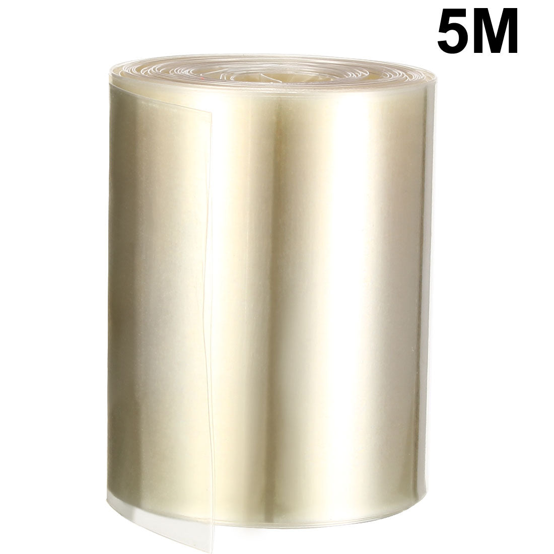 uxcell Uxcell PVC Heat Shrink Tubing 70mm Flat Width Heat Shrink Wrap Tube for 18650 Power Supplies 5 Meter Length, Clear