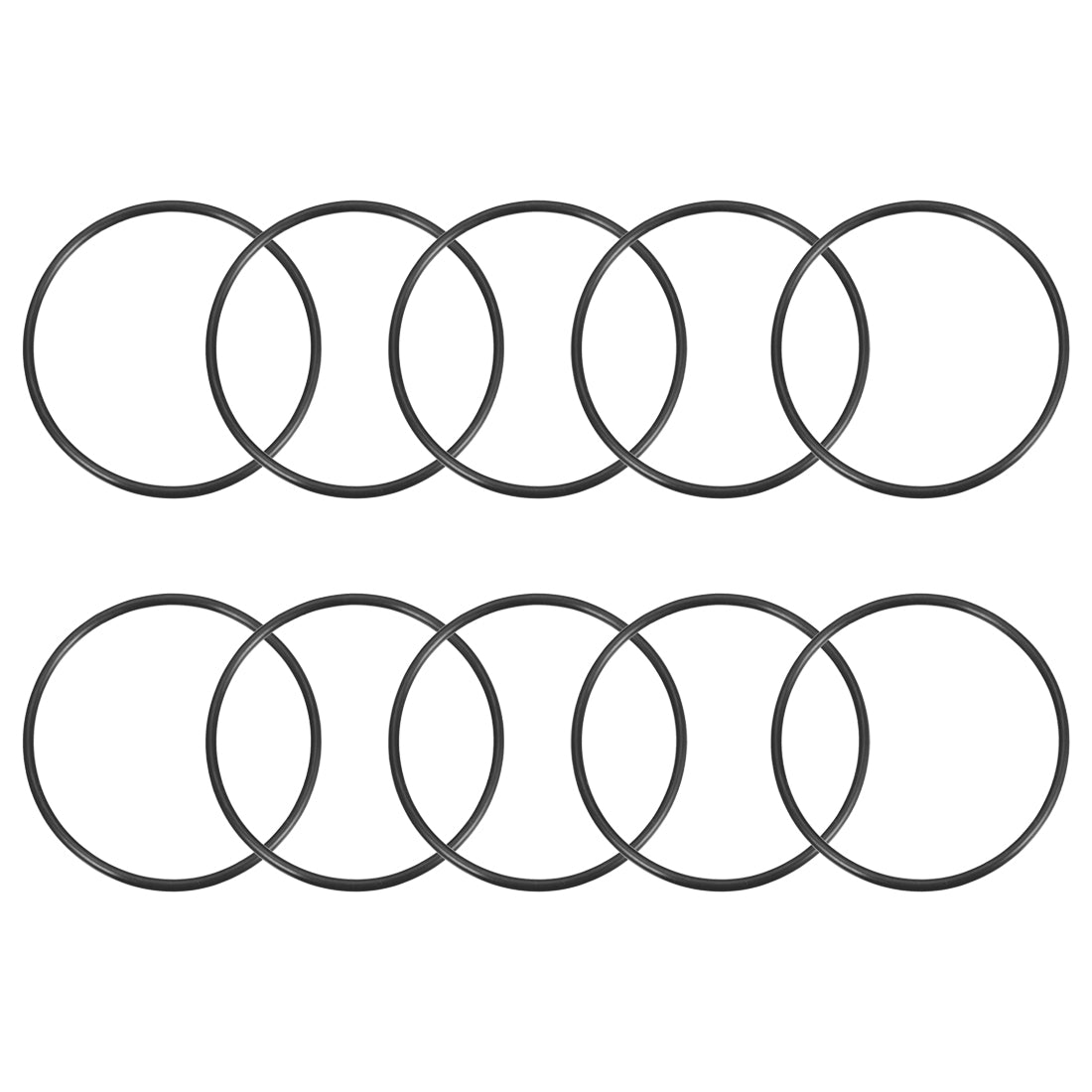 uxcell Uxcell O-Rings Nitrile Rubber 50.2mm x 55mm x 2.4mm Seal Rings Sealing Gasket 10pcs