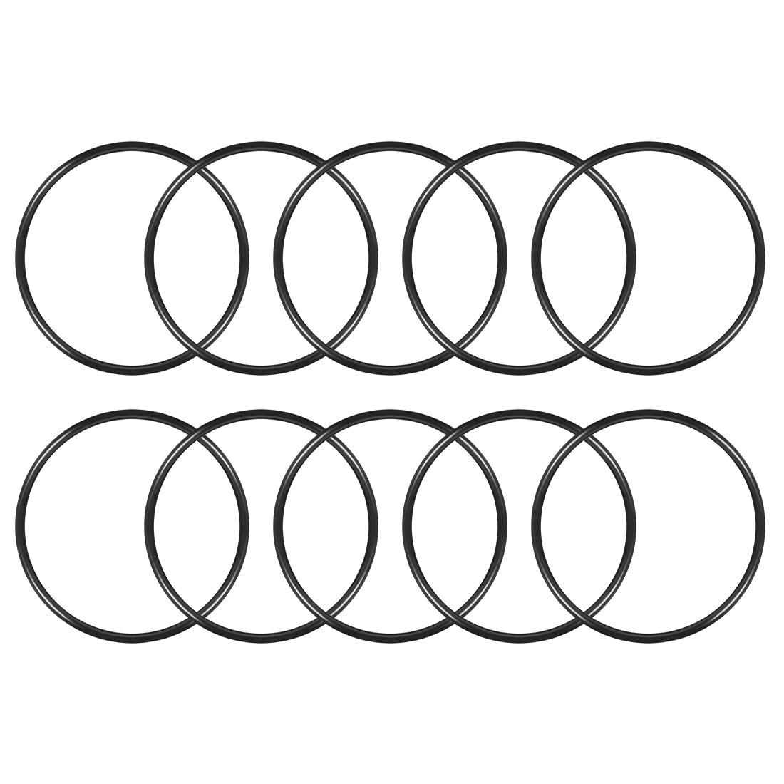 uxcell Uxcell O-Rings Nitrile Rubber 105mm x 115mm x 5mm Seal Rings Sealing Gasket 10pcs
