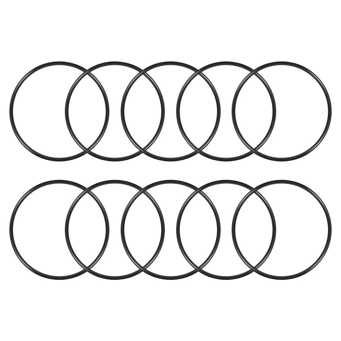 uxcell Uxcell O-Rings Nitrile Rubber 130mm x 140mm x 5mm Seal Rings Sealing Gasket 10pcs
