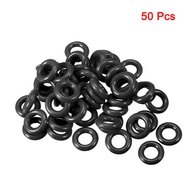 Harfington Uxcell O-Rings Nitrile Rubber 7mm x 14mm x 3.5mm Seal Rings Sealing Gasket 50pcs