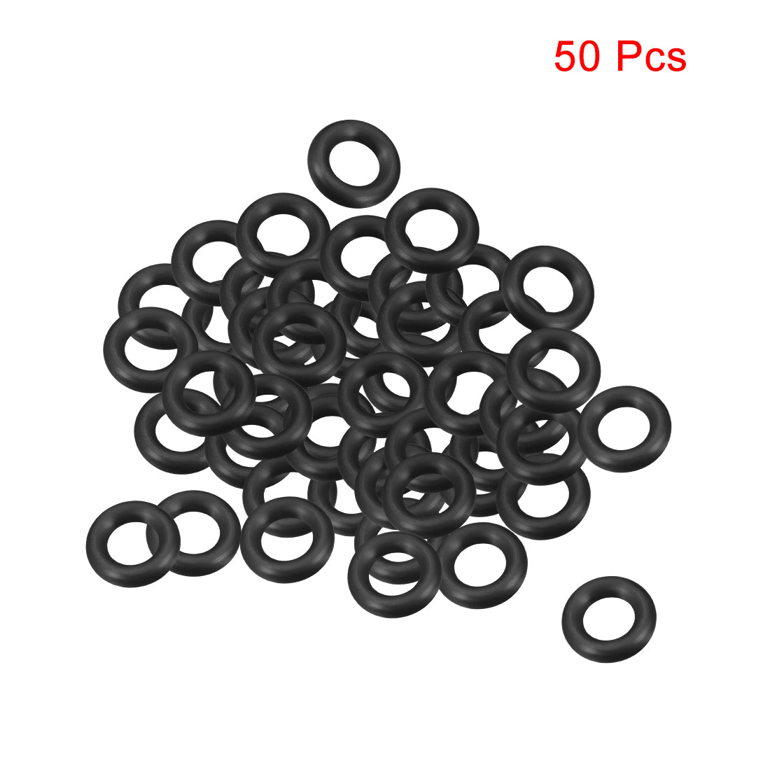 uxcell Uxcell O-Rings Nitrile Rubber 8mm x 15mm x 3.5mm Seal Rings Sealing Gasket 50pcs