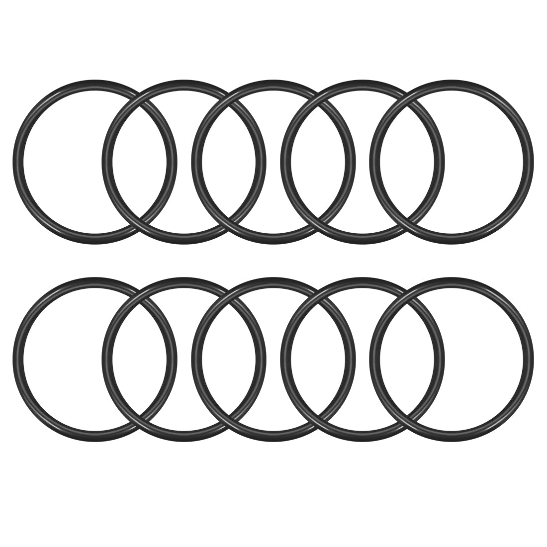 uxcell Uxcell O-Rings Nitrile Rubber 53mm x 60mm x 3.5mm Seal Rings Sealing Gasket 10pcs