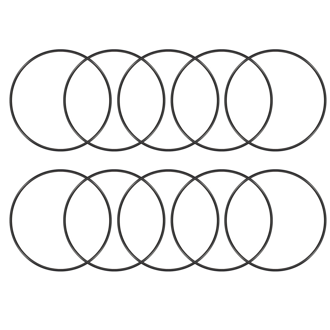 uxcell Uxcell O-Rings Nitrile Rubber 118mm x 125mm x 3.5mm Seal Rings Sealing Gasket 10pcs