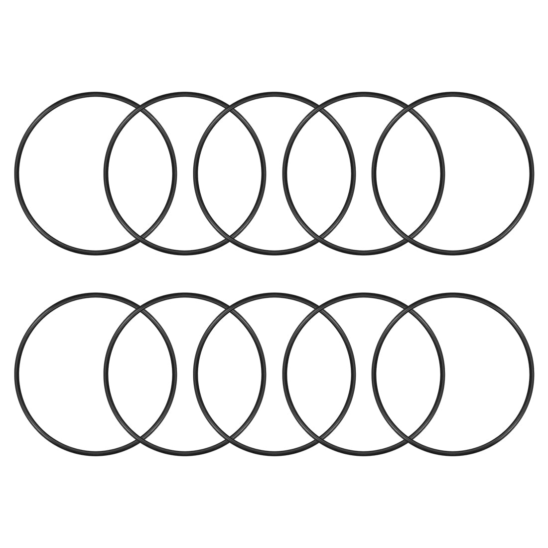uxcell Uxcell O-Rings Nitrile Rubber 128mm x 135mm x 3.5mm Seal Rings Sealing Gasket 10pcs