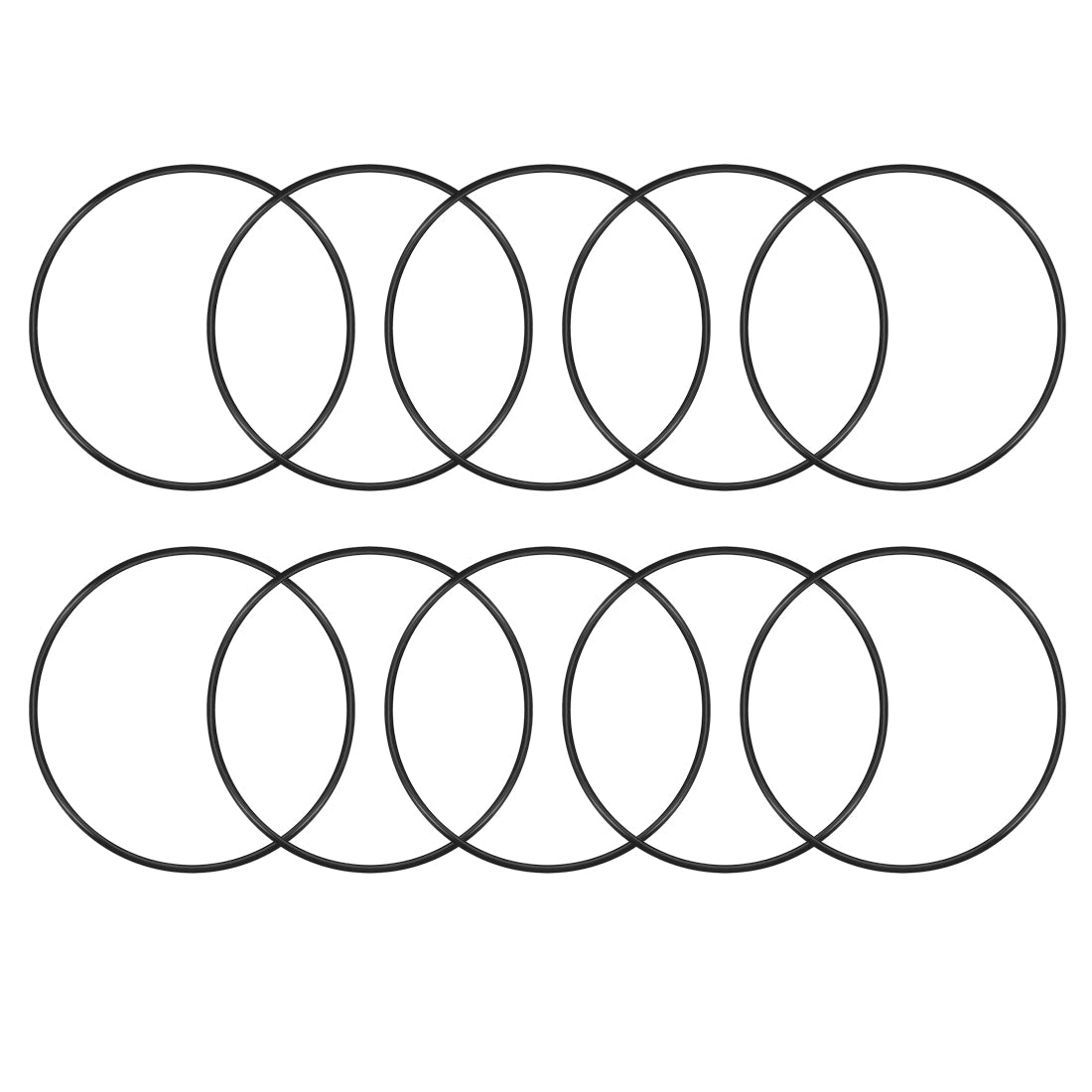uxcell Uxcell O-Rings Nitrile Rubber 143mm x 150mm x 3.5mm Seal Rings Sealing Gasket 10pcs