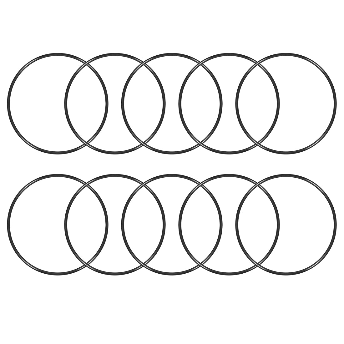 uxcell Uxcell O-Rings Nitrile Rubber 157mm x 165mm x 4mm Seal Rings Sealing Gasket 10pcs