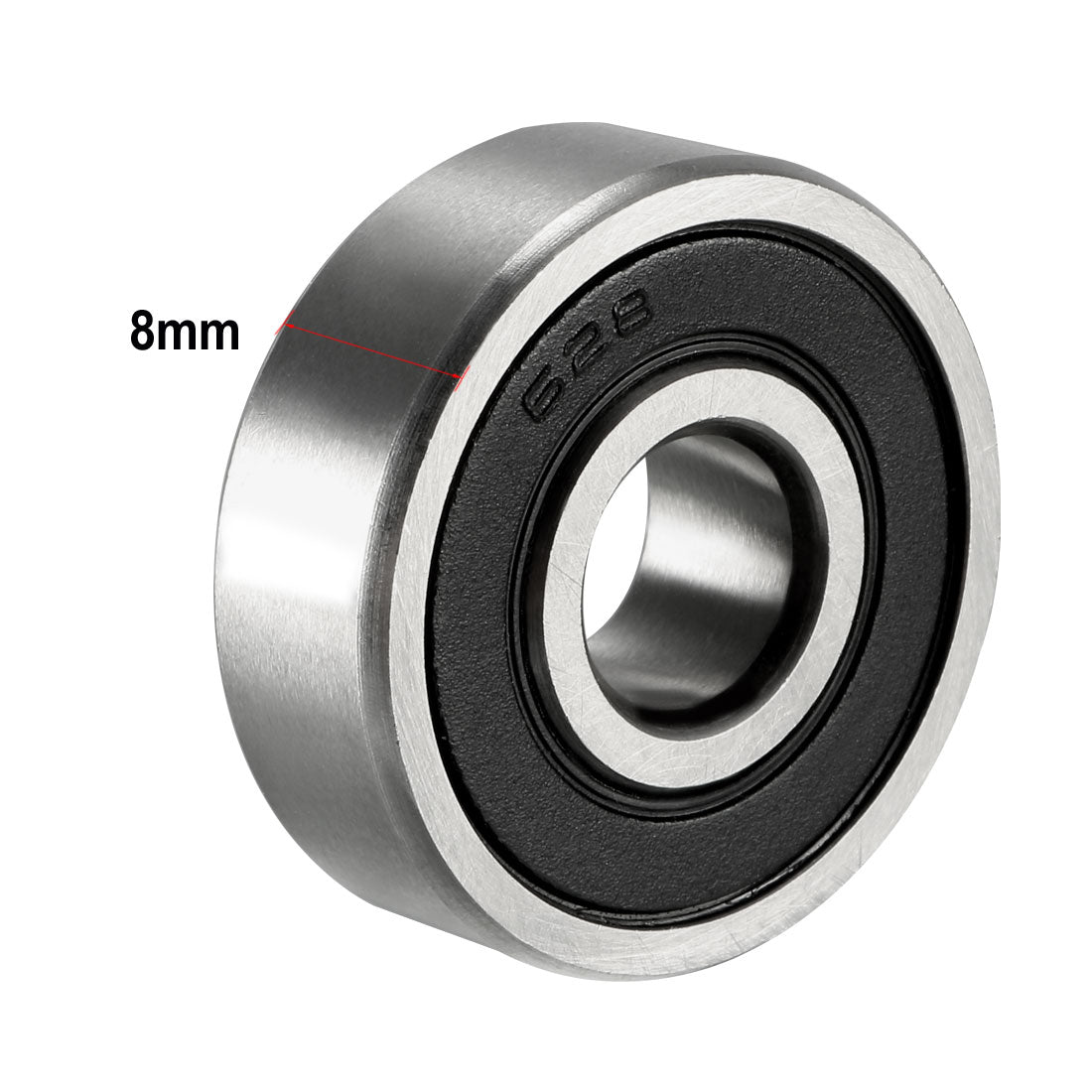 Harfington Deep Groove Ball Bearing 628-2RS Double Sealed, 8mm x 24mm x 8mm Chrome Steel Bearings