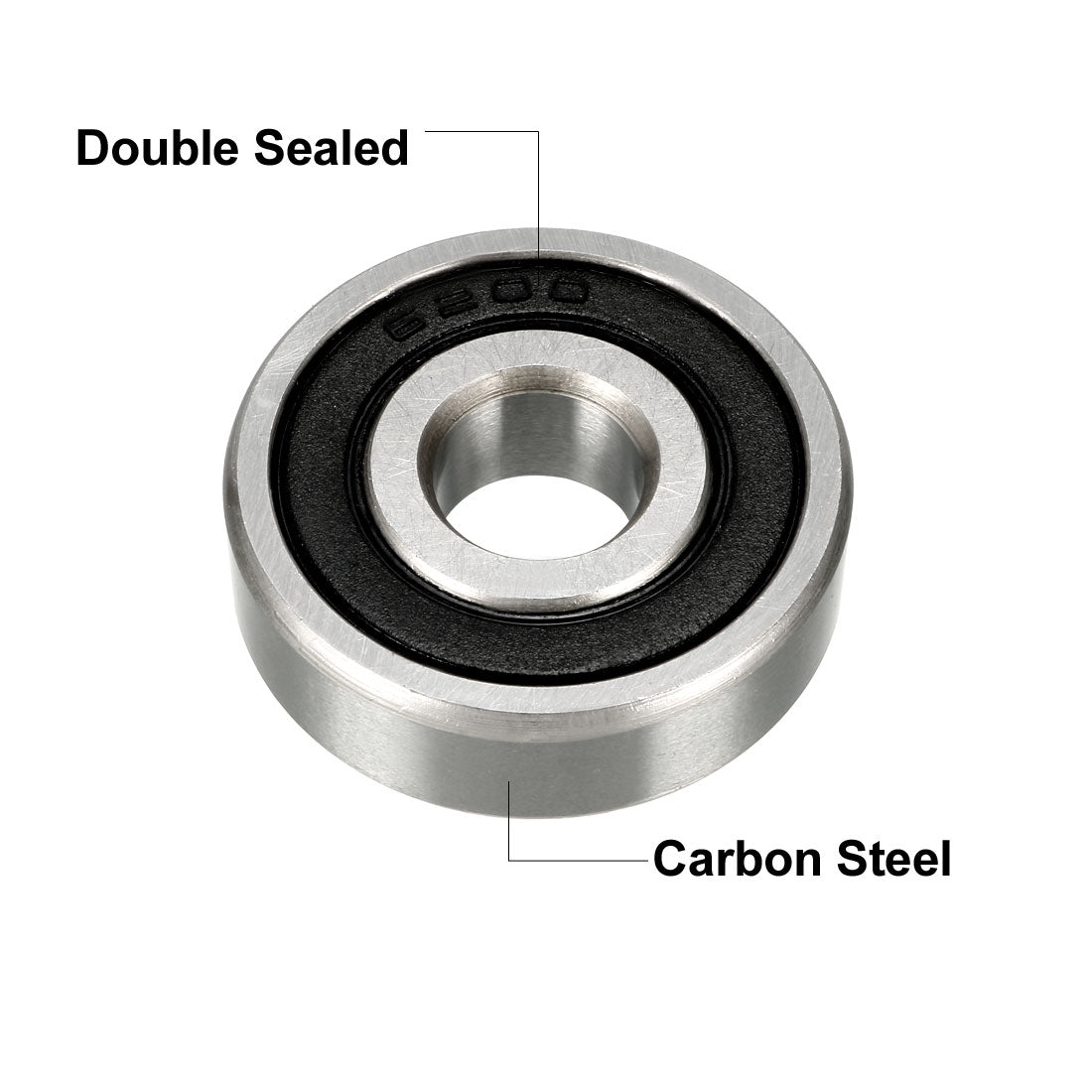 uxcell Uxcell Deep Groove Ball Bearings Metric Double Sealed High Carbon Steel Z1 Bearing