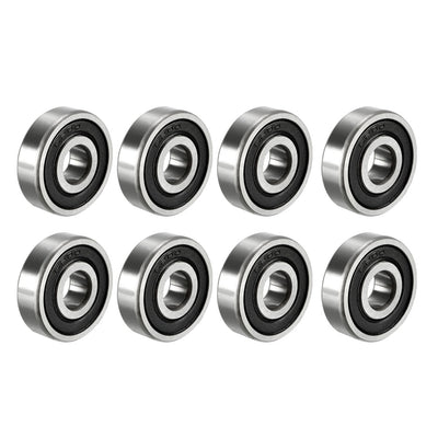 Harfington Uxcell Deep Groove Ball Bearings Metric Double Sealed High Carbon Steel Z1