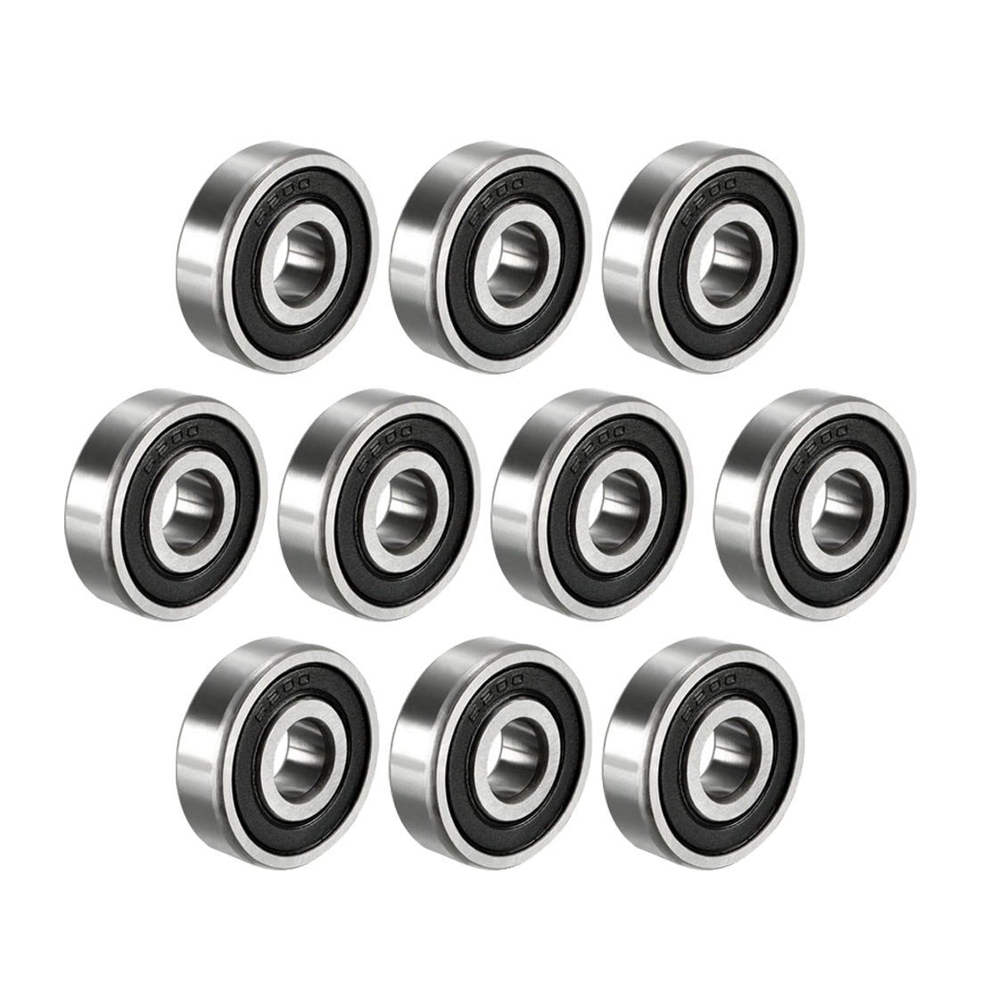 uxcell Uxcell Deep Groove Ball Bearings Metric Double Seal High Carbon Steel Z1