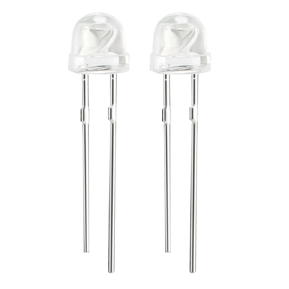 uxcell Uxcell 15pcs 5mm Blue LED Diode Lights Clear Straw Hat Transparent 3-3.4V 20mA Super Bright Lighting Bulb Lamps Electronic Component Light Emittin