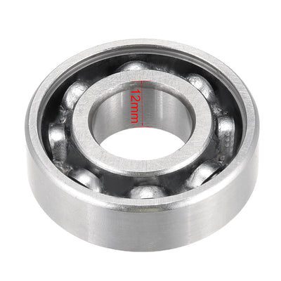 Harfington Uxcell Deep Groove Ball Bearings Metric Single Sealed Chrome Steel P0 Z2 Bearing